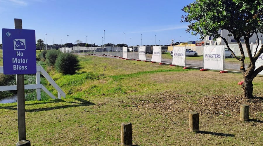 Building work has commenced on a new tarsealed car park.